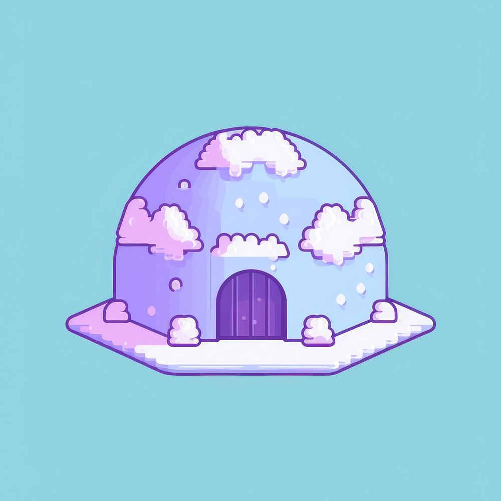 Igloo pixel architecture planetarium creativity. | Premium Photo ...