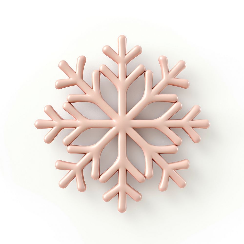 A snowflake white background celebration decoration.