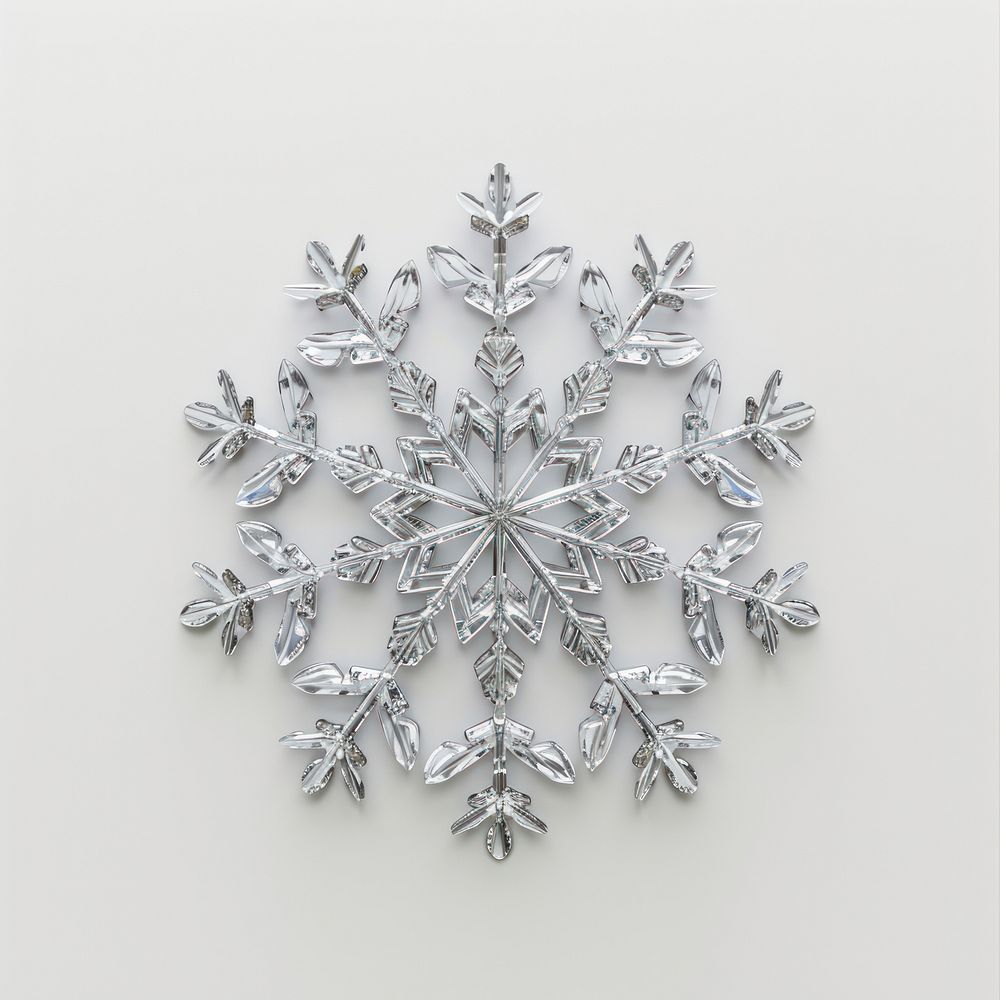A snowflake white celebration decoration.