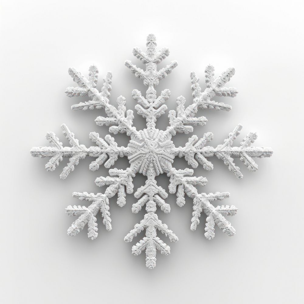 A snowflake white white background celebration.