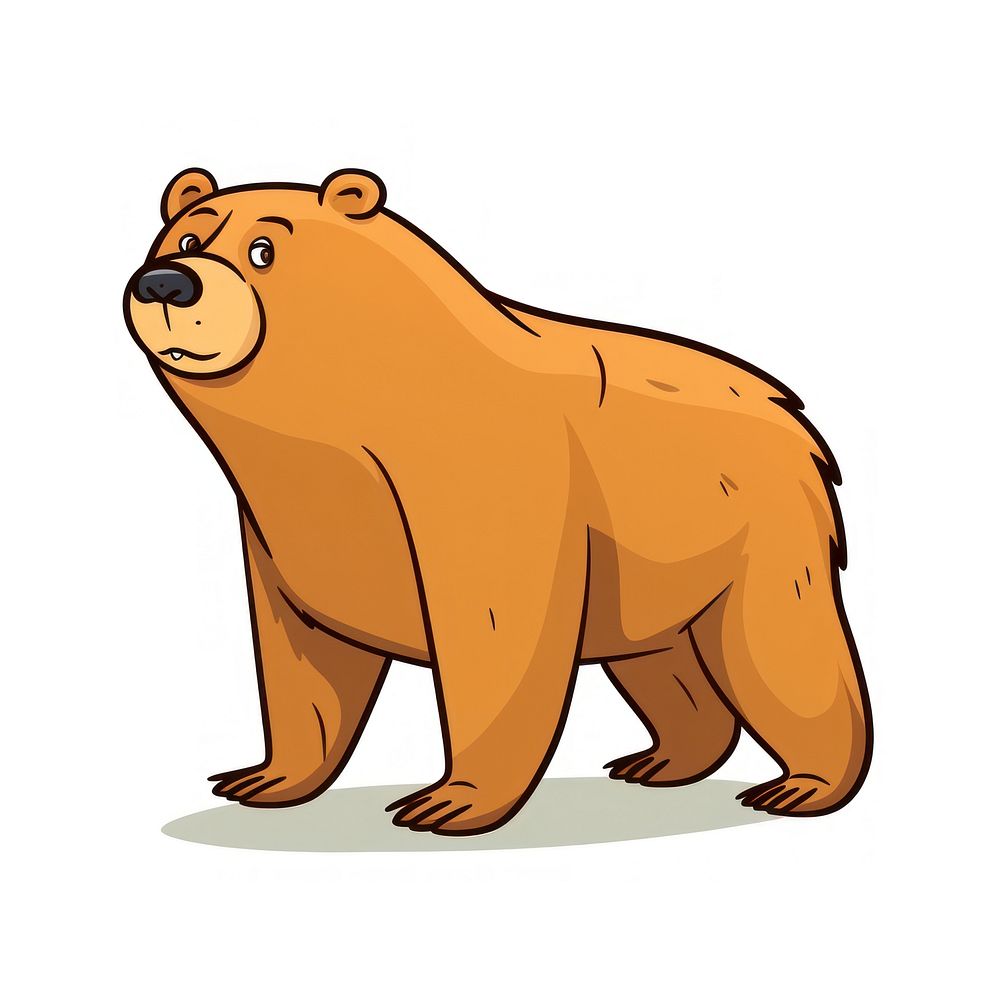 Bear cartoon mammal animal.