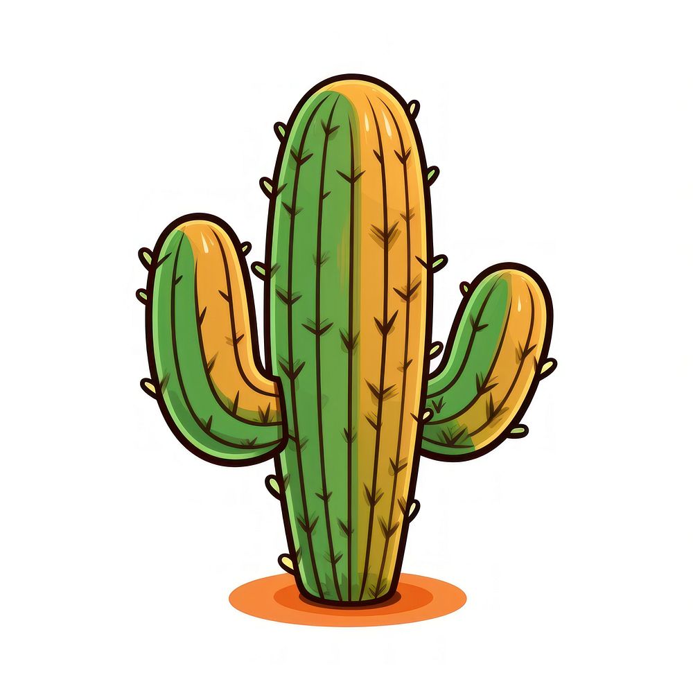 Cactus cartoon drawing plant.
