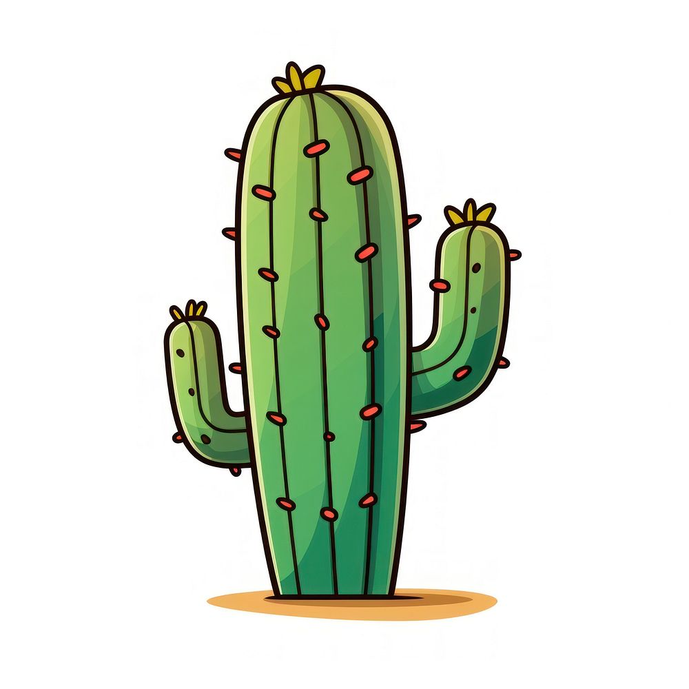 Cactus cartoon drawing plant.