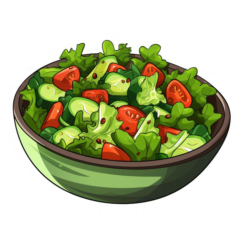 Salad bowl vegetable plant food.