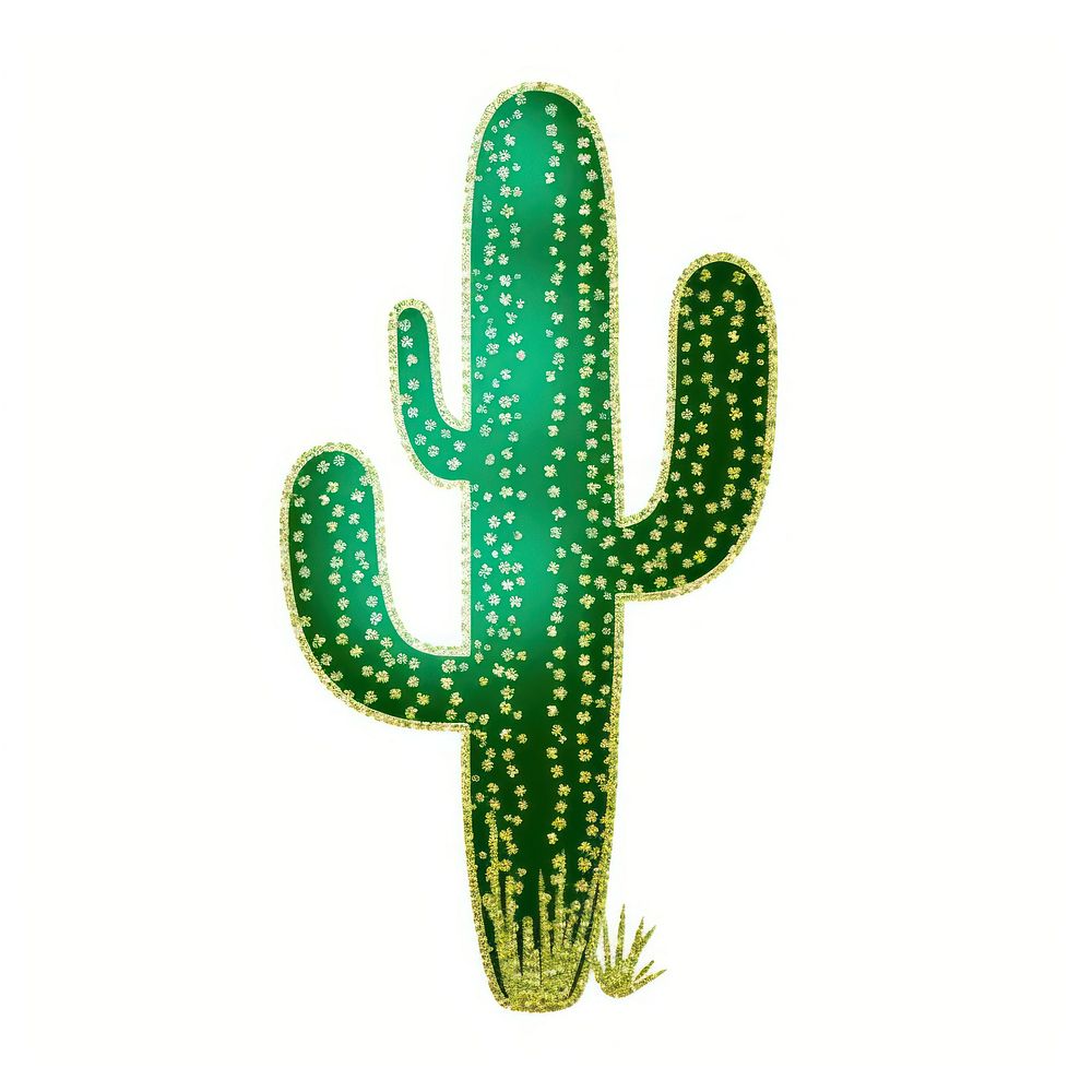 Cactus icon plant white background outdoors.