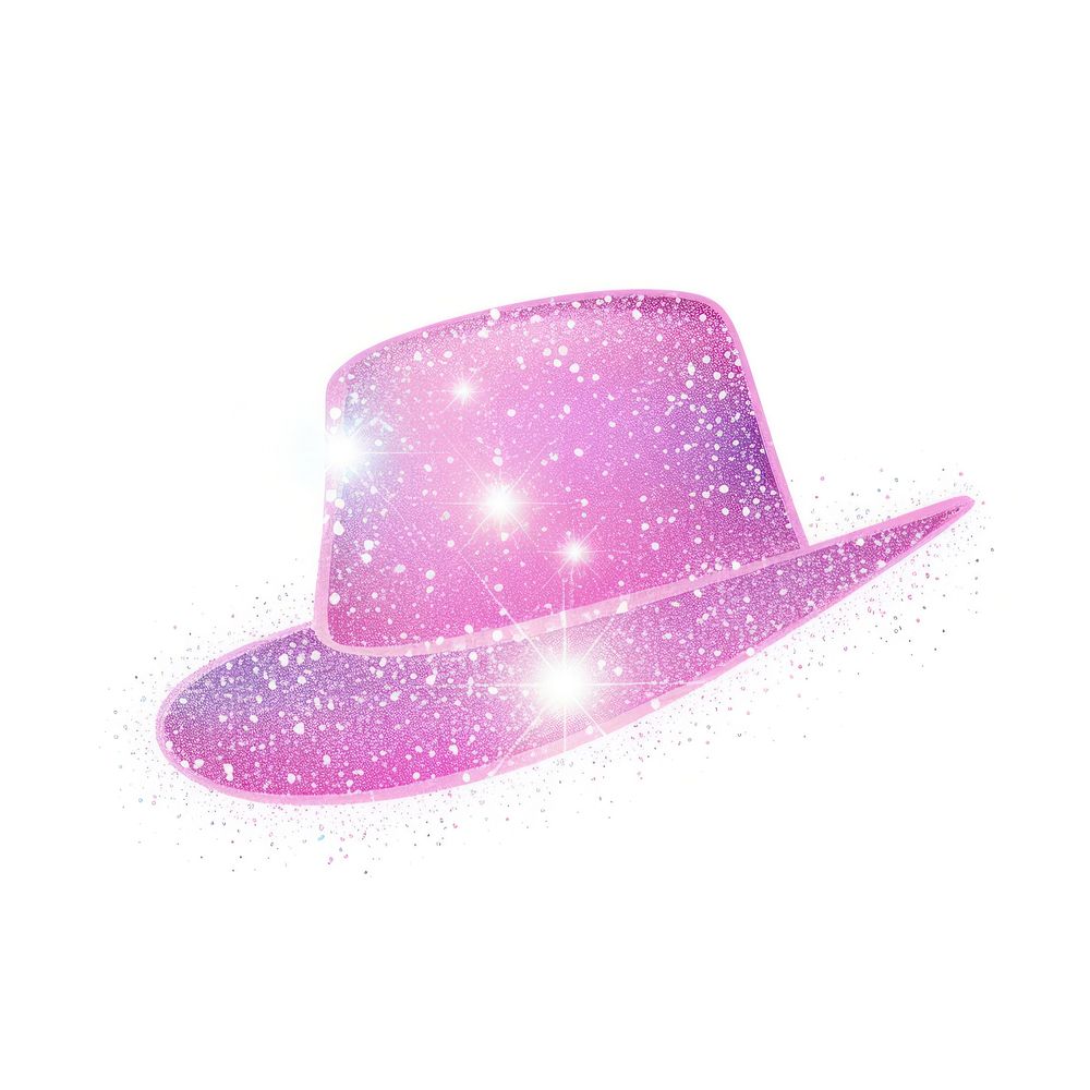Hat icon glitter white background astronomy.