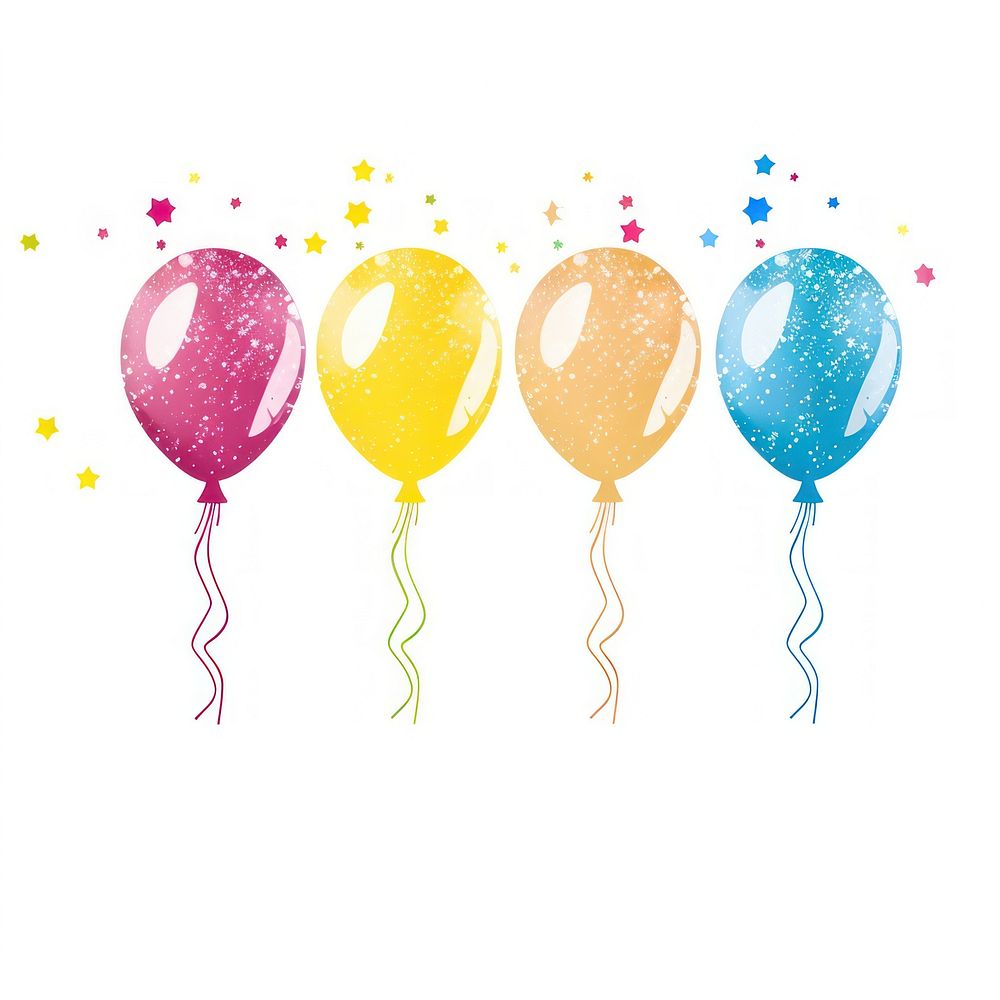 Rainbow ballons icon balloon white background confectionery.