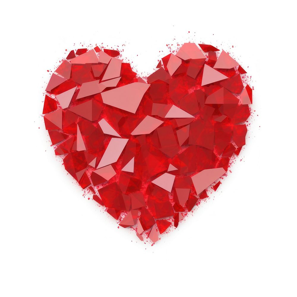 Red broken heart icon backgrounds shape white background.
