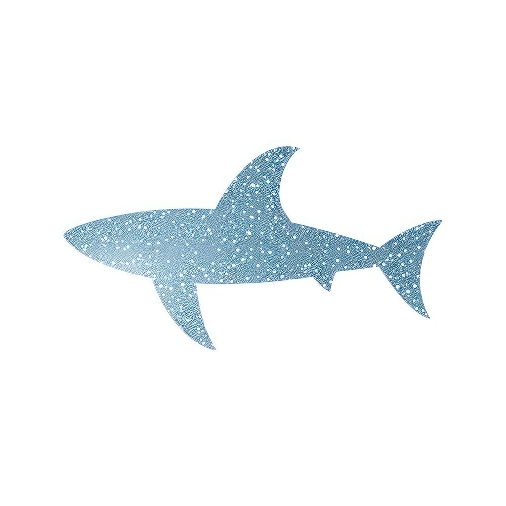 Shark icon animal fish white background.