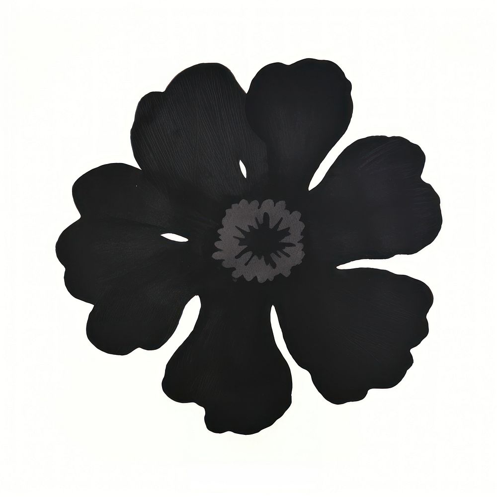 Flower petal plant black.