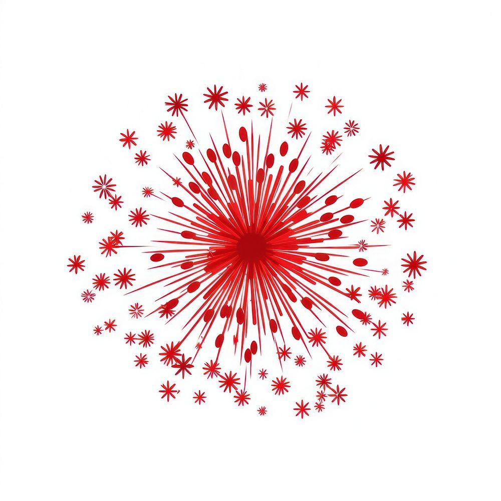 Red firework fireworks pattern line.