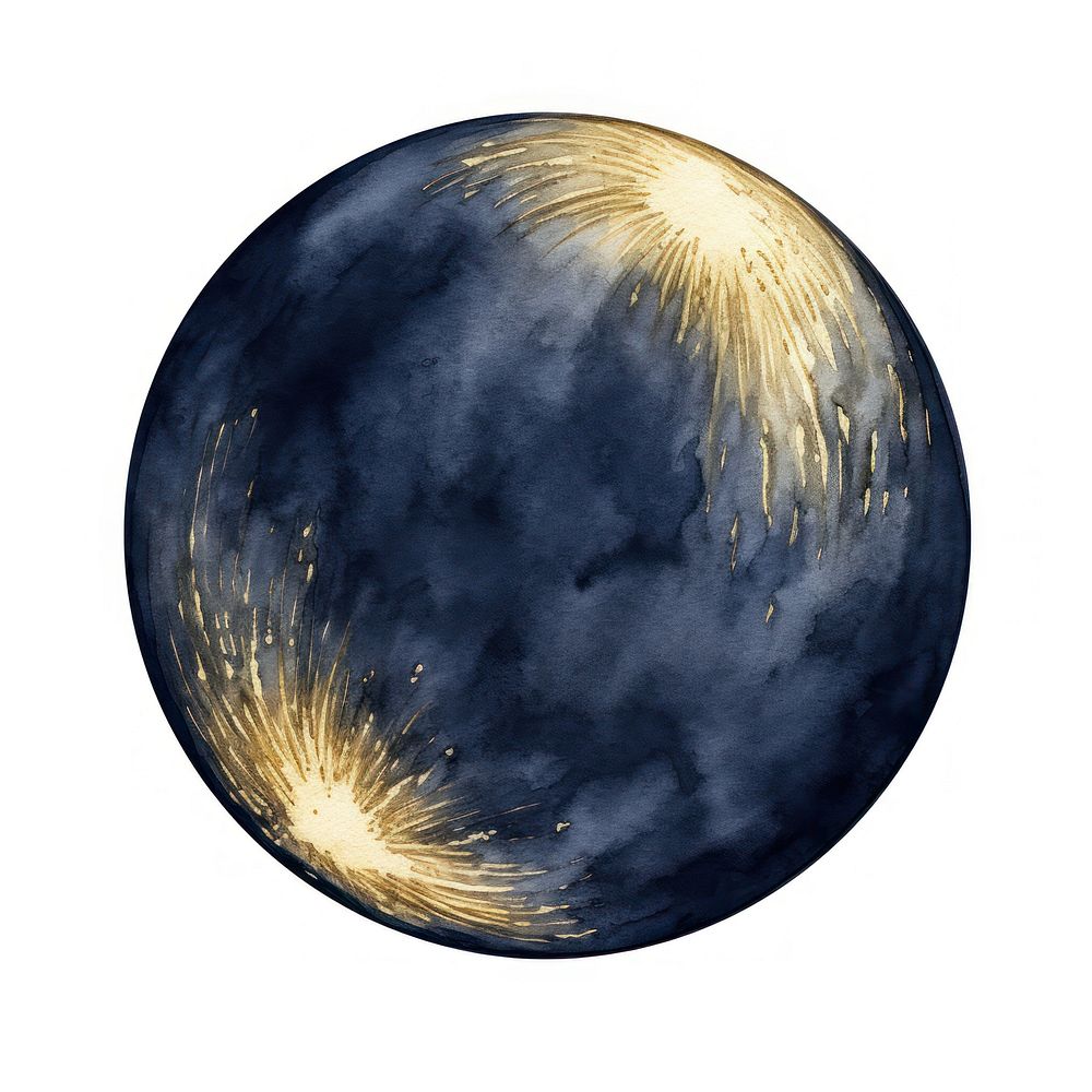 Indigo moon astronomy sphere planet.