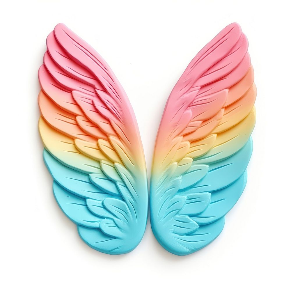 Plasticine of angel wings confectionery lightweight celebration.