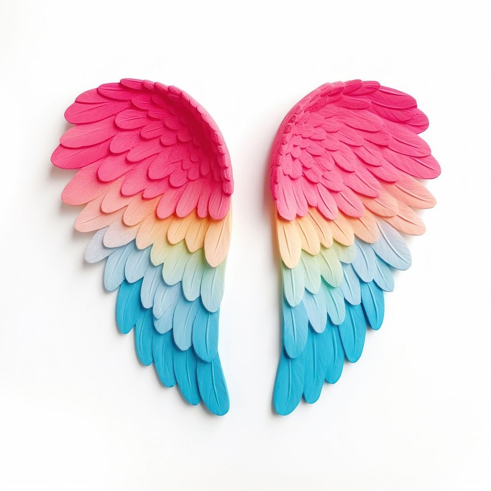 Plasticine of angel wings bird lightweight creativity.