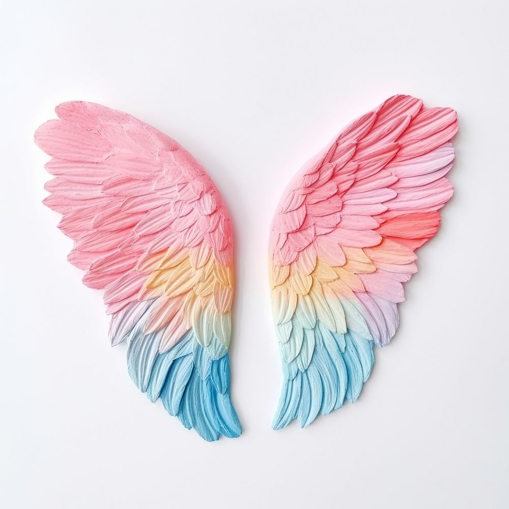 Plasticine of angel wings petal art lightweight.