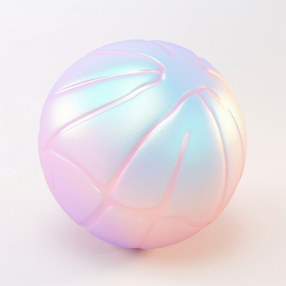 A basketball sphere shape single object.