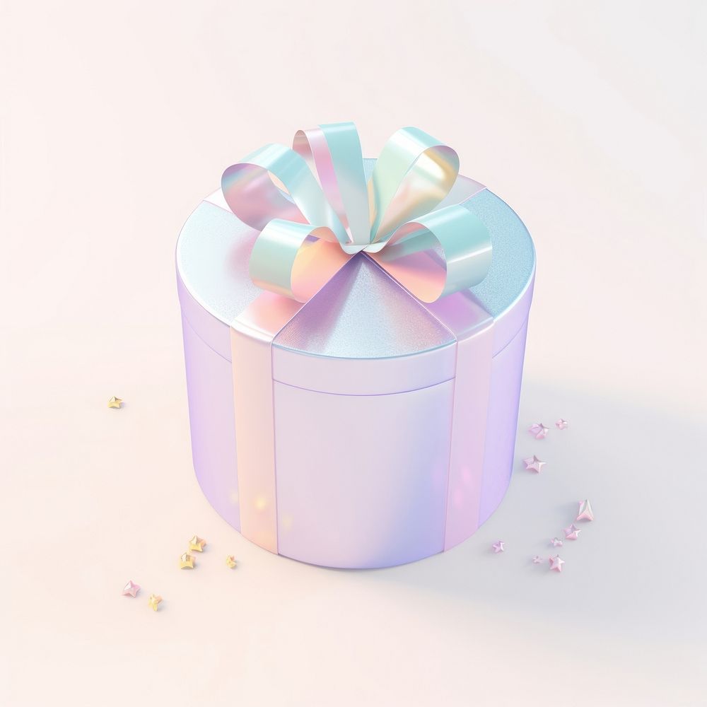 A gift box single object celebration anniversary.