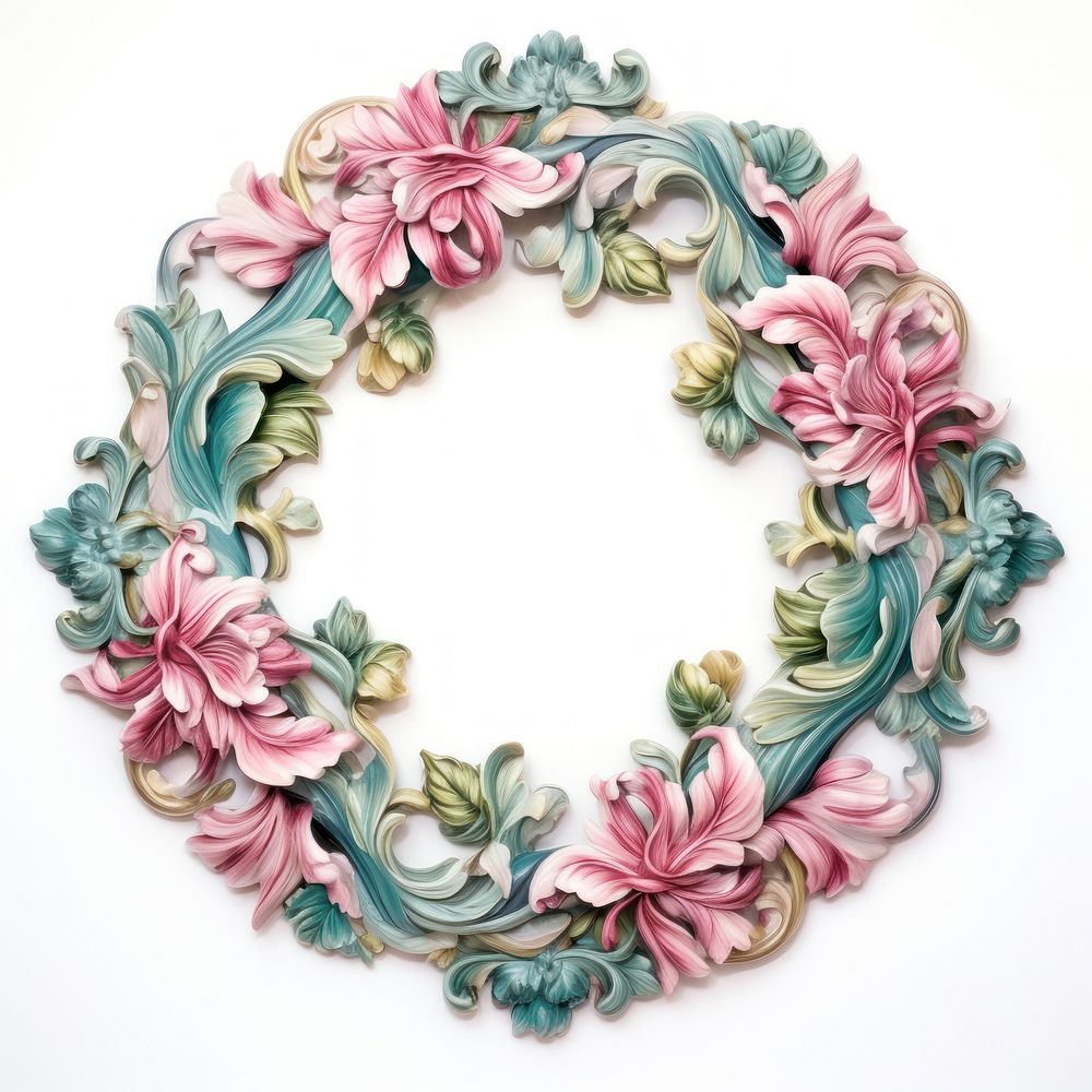 Colorful vintage ornament jewelry pattern flower.