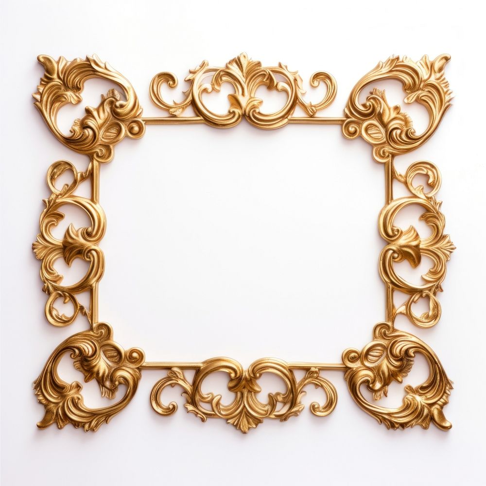 Baroque painting jewelry frame gold.