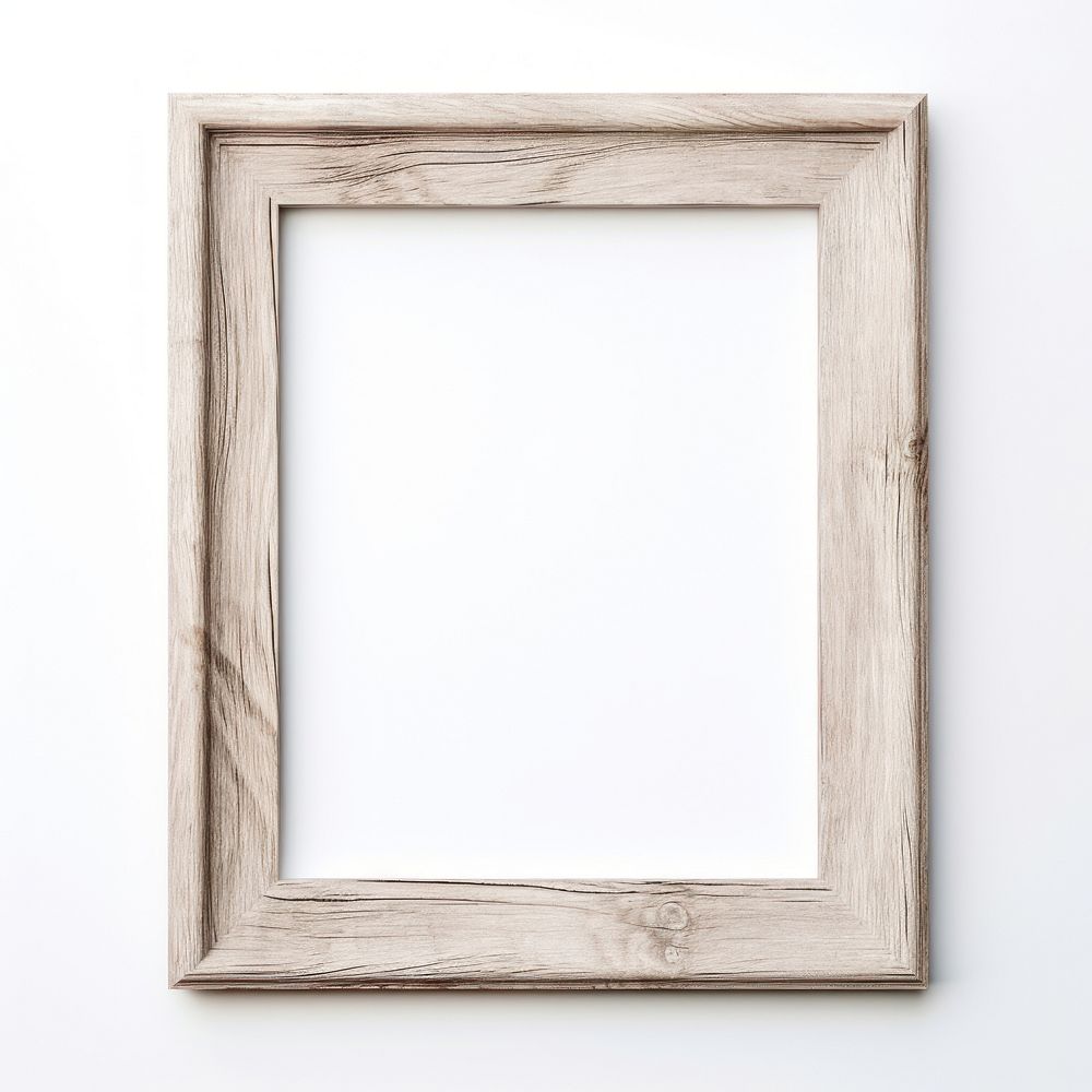 Light oak wood frame backgrounds white background simplicity.