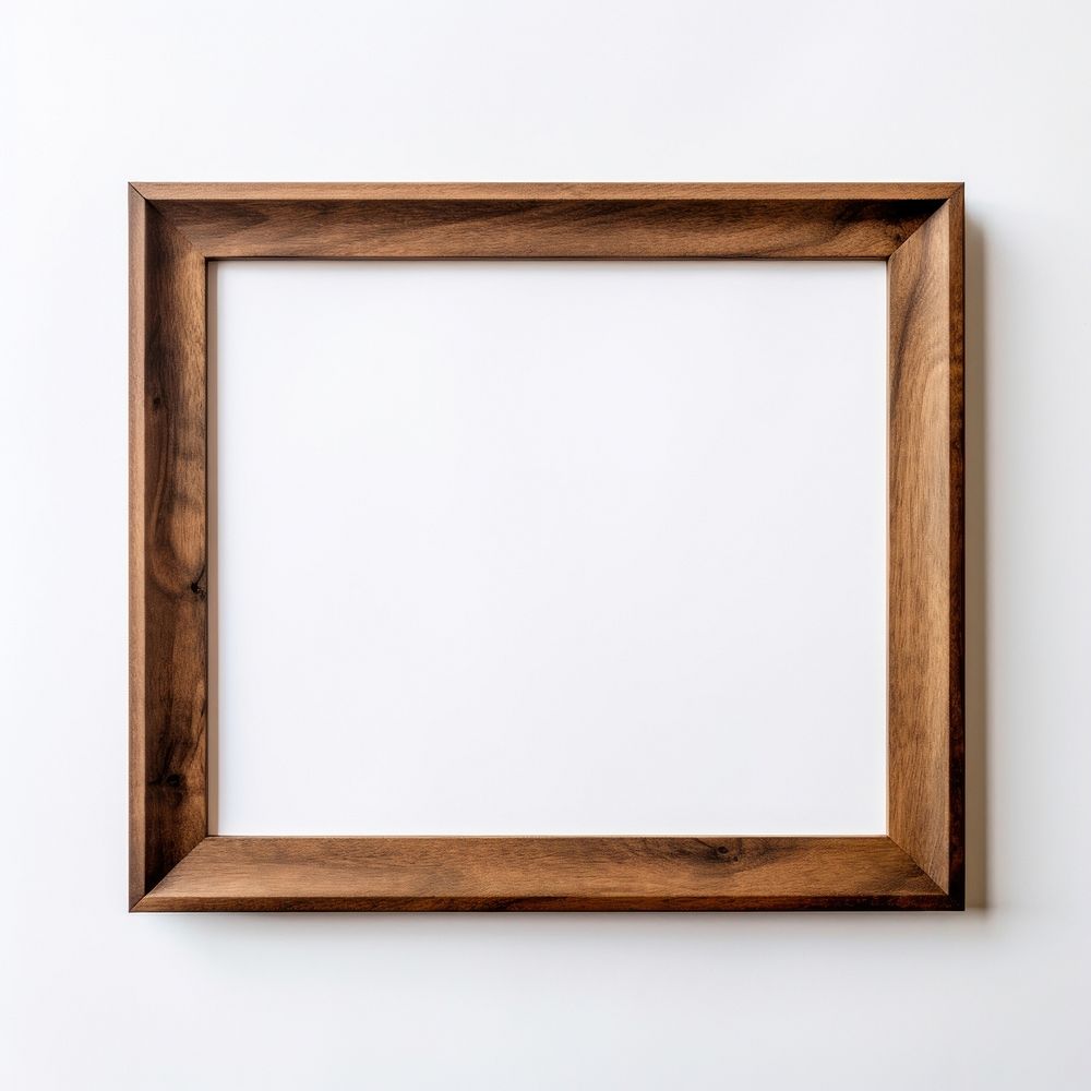 Modern walnut wood backgrounds frame white background.