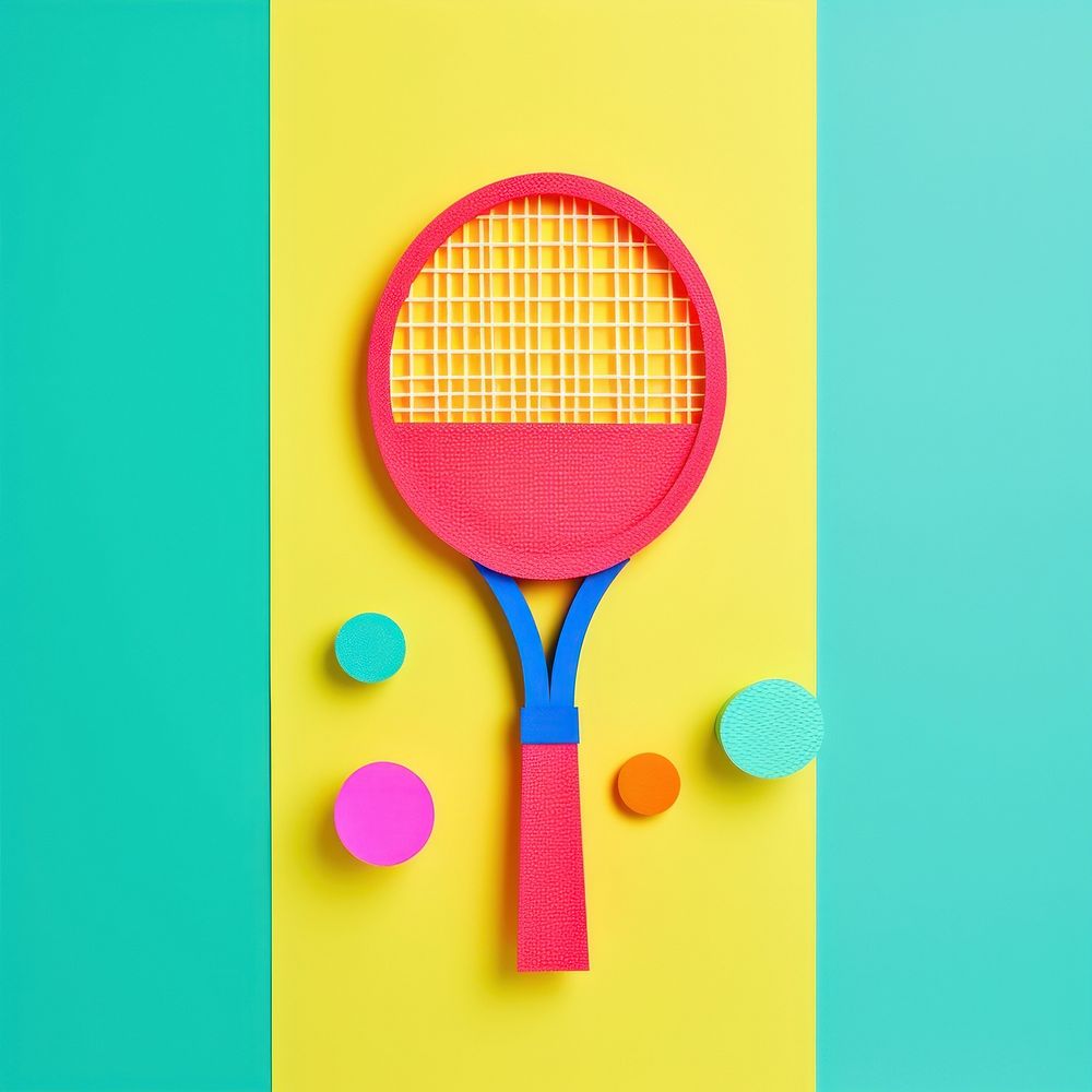 Tennis racket sports competition.