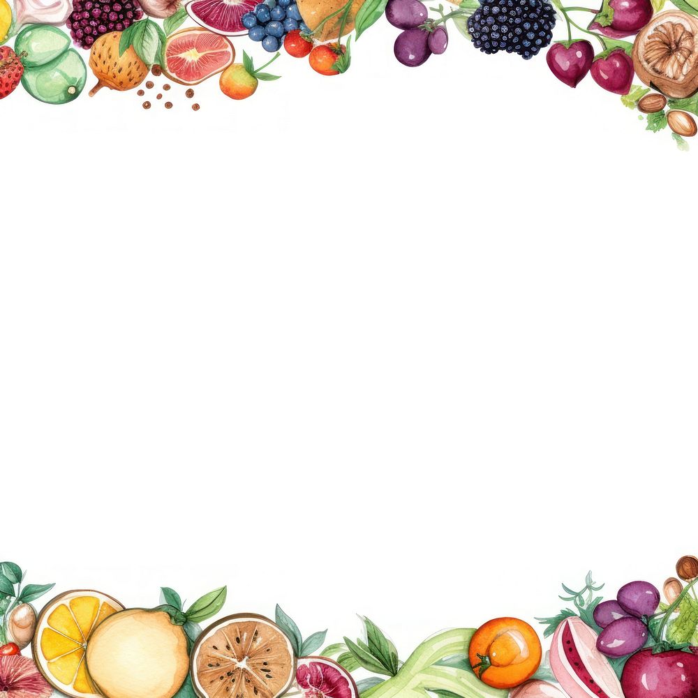 Food border backgrounds fruit berry.