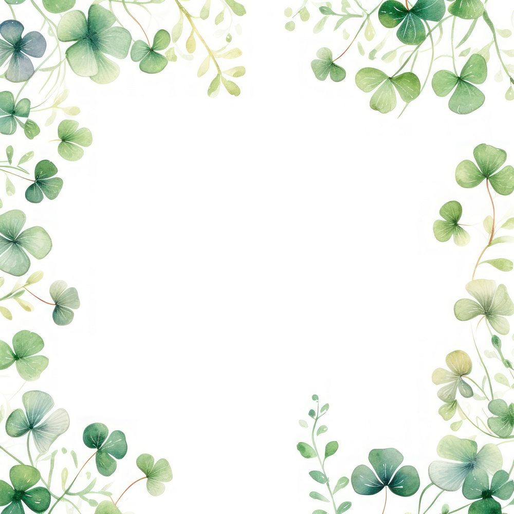 Lucky clover border backgrounds pattern green.