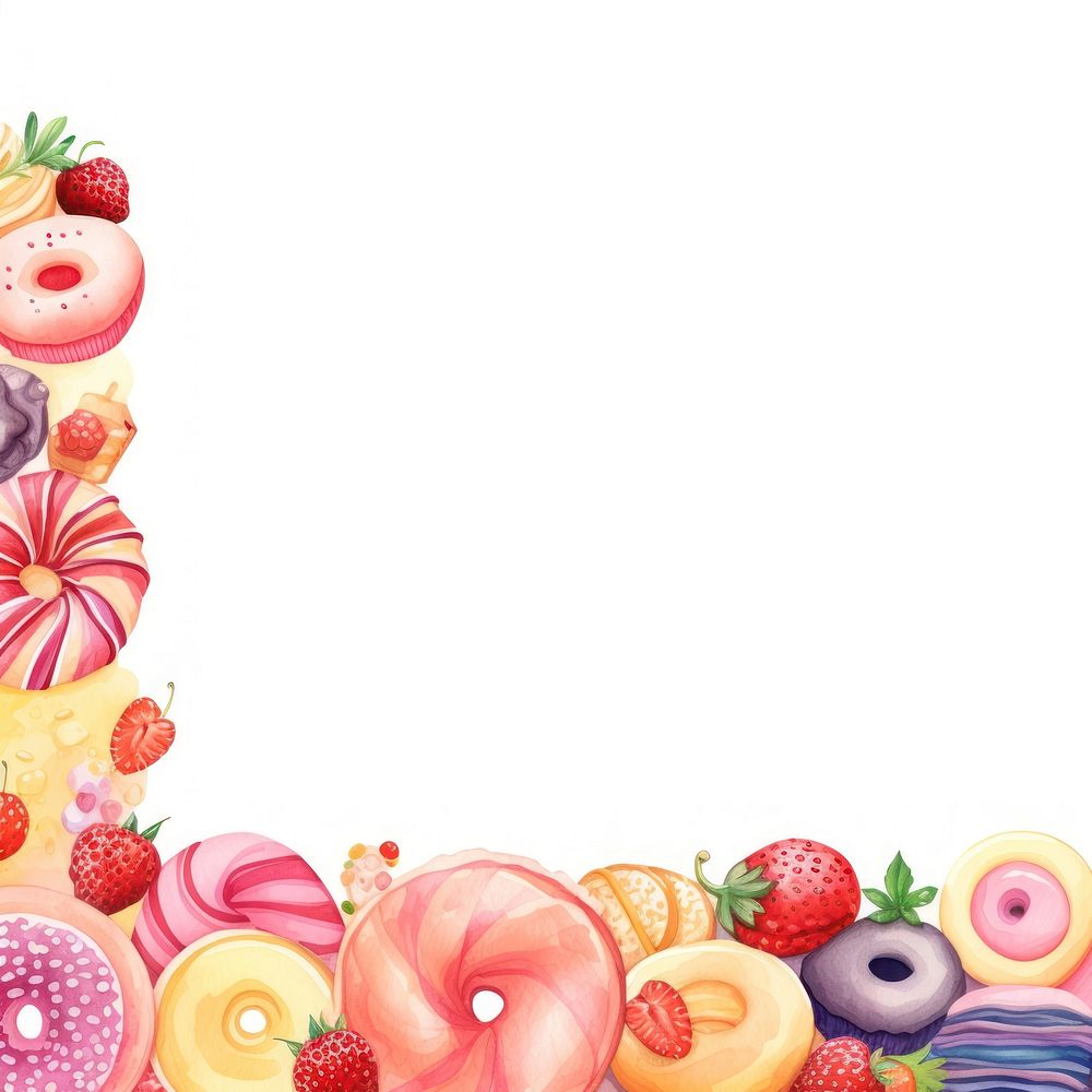 Sweets border backgrounds dessert berry.