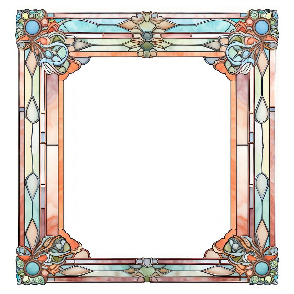 Arch art nouveau backgrounds frame glass.