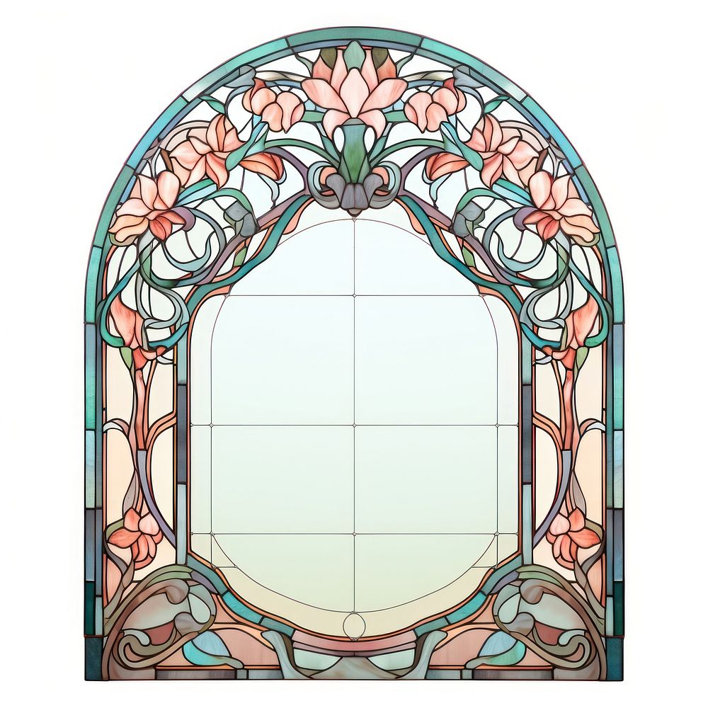 Arch art nouveau architecture glass creativity.