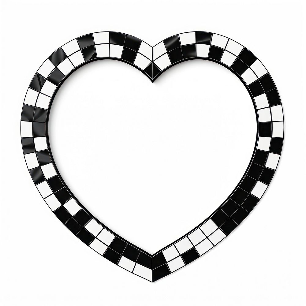 Heart heart black white.