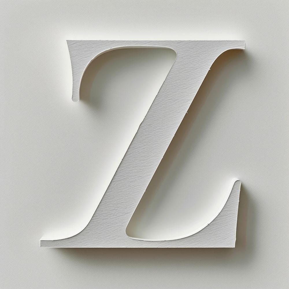 Letter Z font number white text.