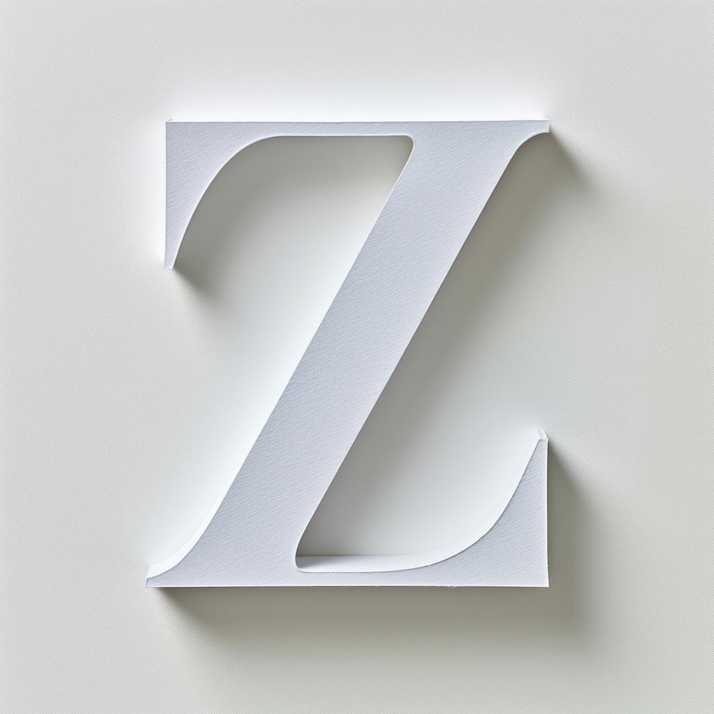 Letter Z font number white text.