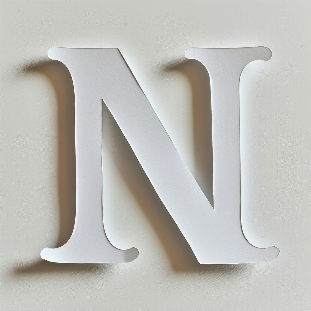 Letter N font alphabet number white.