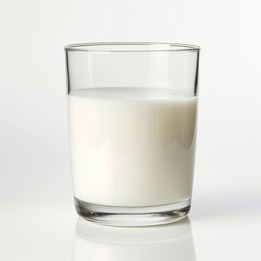 Photo of milk glass dairy drink white.