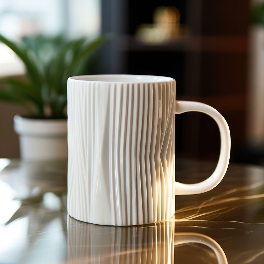 Borosilicate white mug porcelain coffee drink.