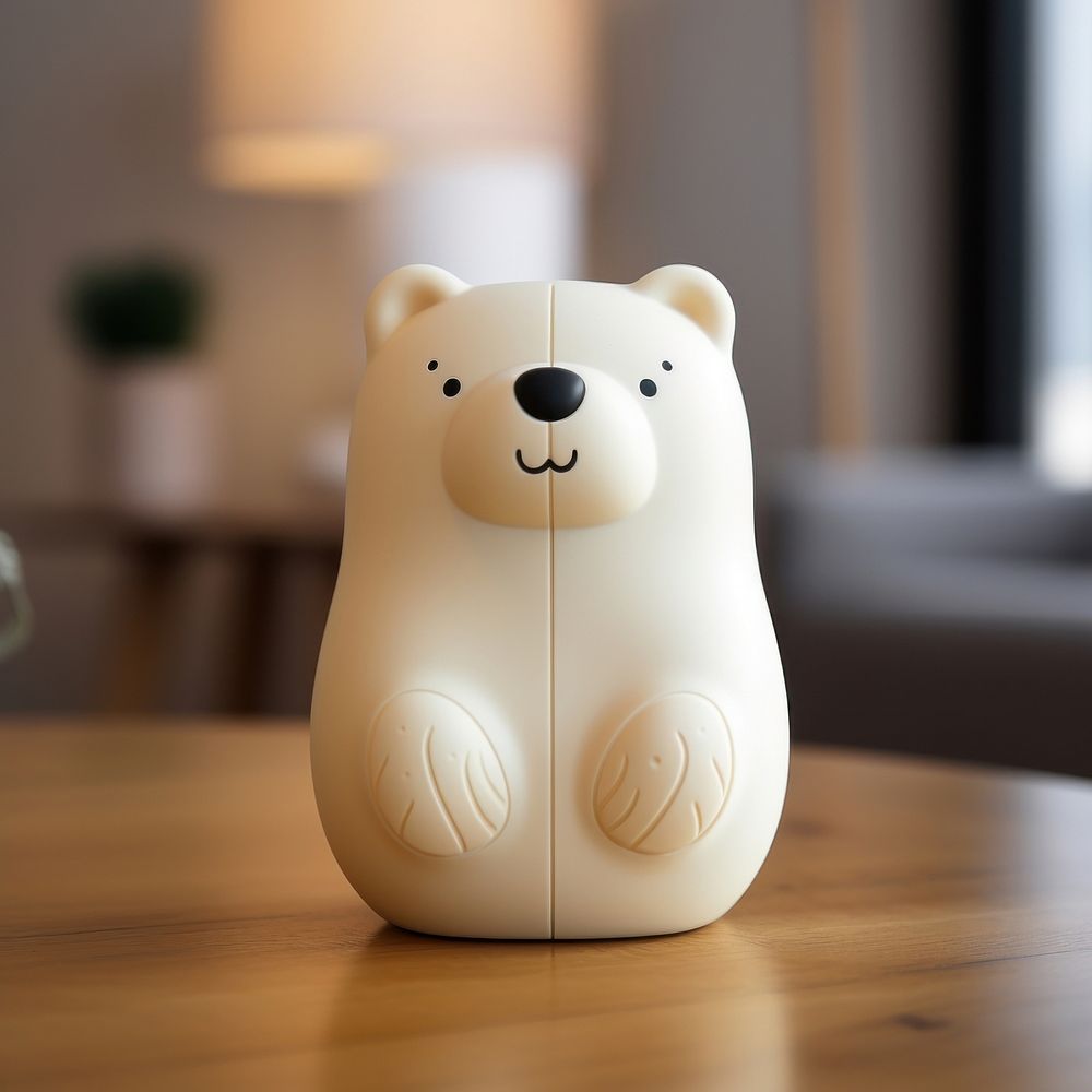 Silicone mug in the shape of a bear toy representation technology.