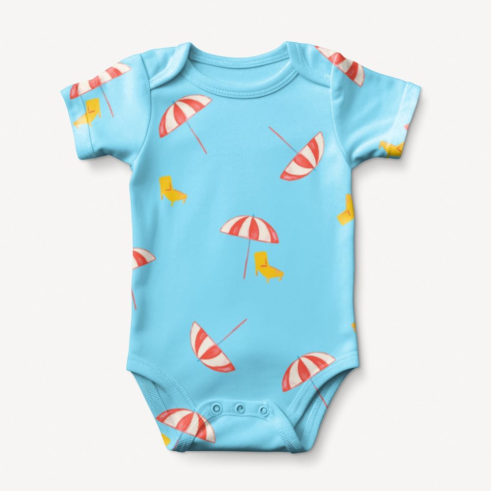 Baby pyjamas mockup, kids clothing psd