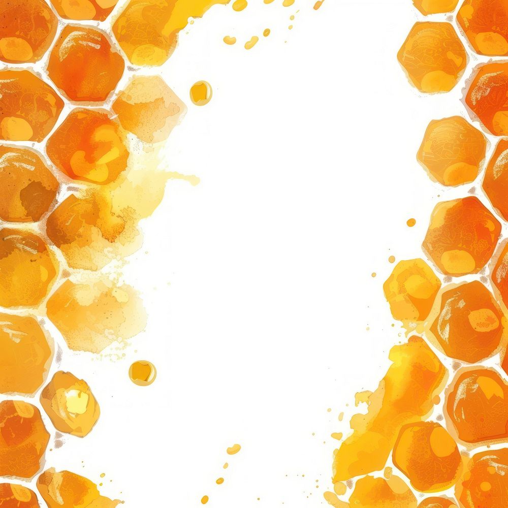 Bee honey comb border backgrounds honeycomb white background.