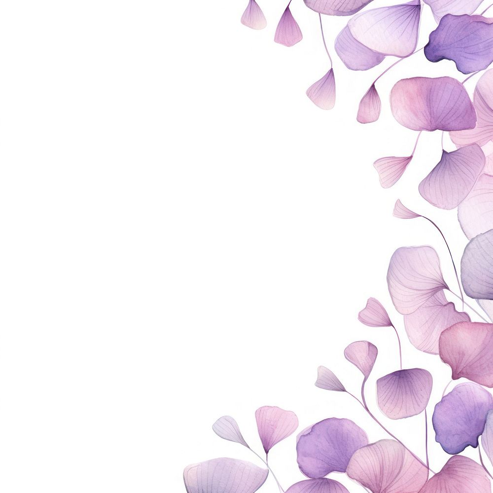 Lilac petals border backgrounds pattern flower.