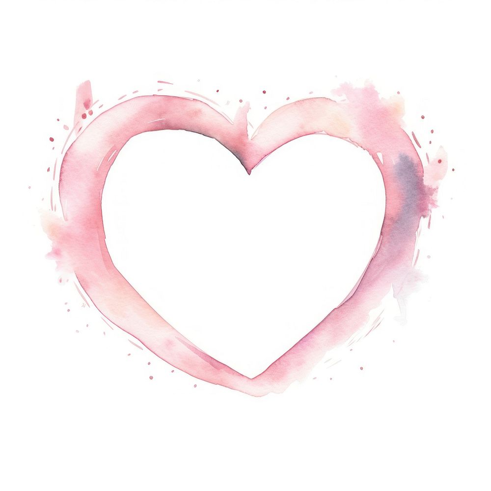 Pink heart border white background creativity abstract.