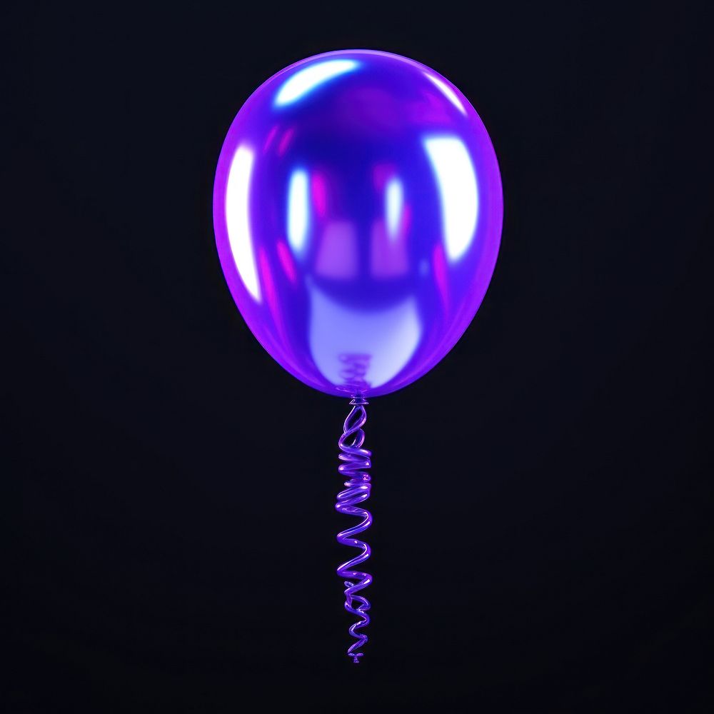 Balloon purple violet light.