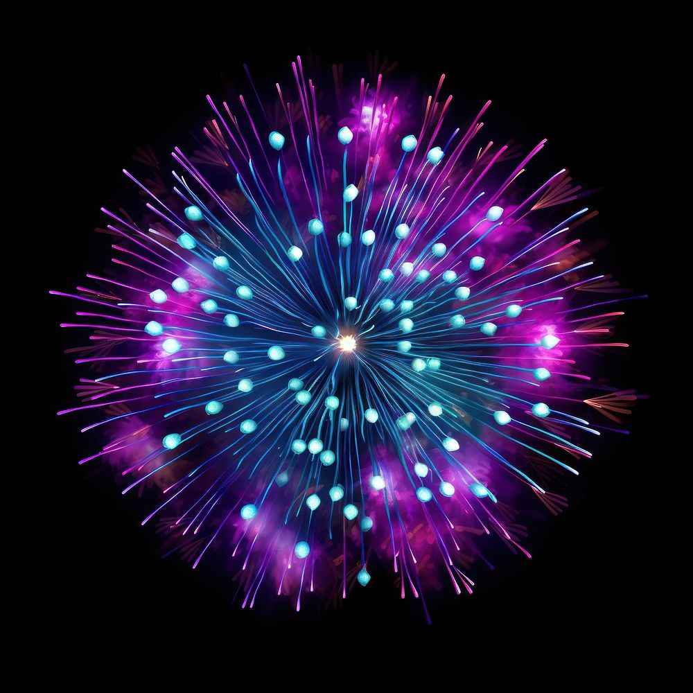 Fireworks fireworks purple night.