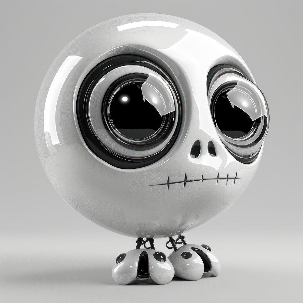 Funny toy skull representation electronics technology.
