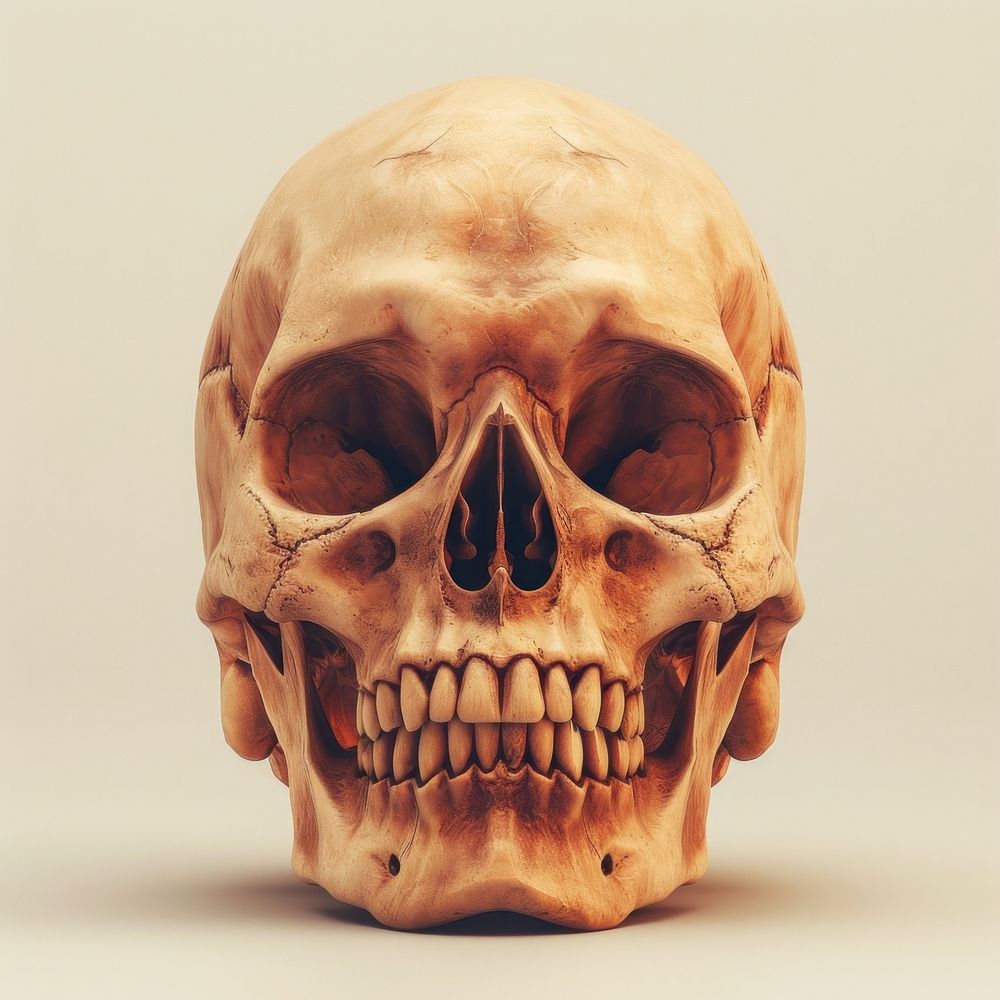Funny skull anthropology sculpture history.