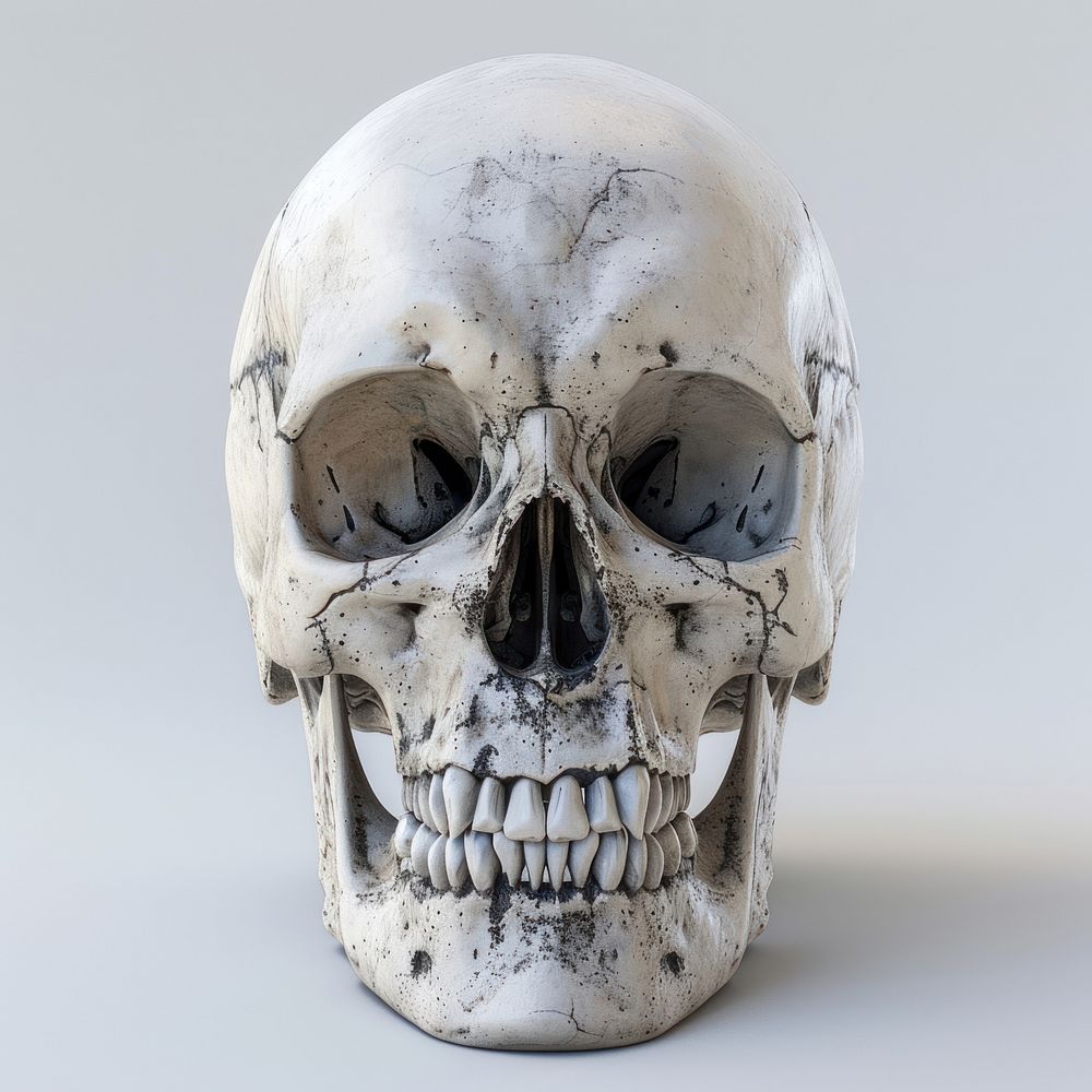 Funny skull anthropology sculpture history.