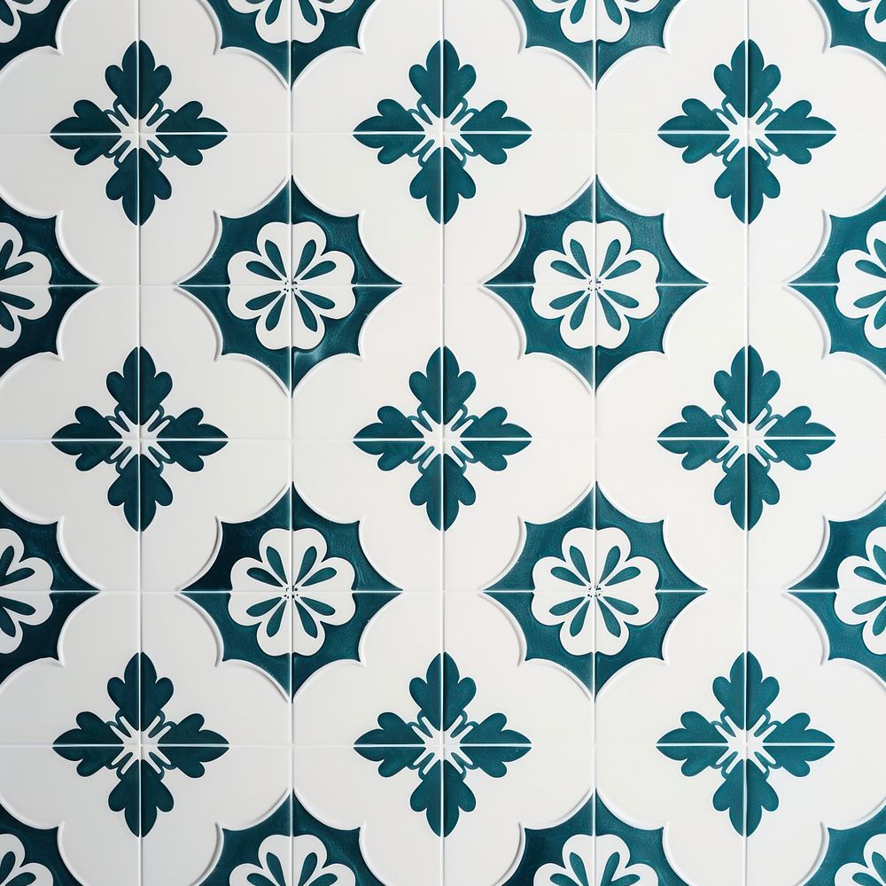 Tiles teal pattern backgrounds white art.