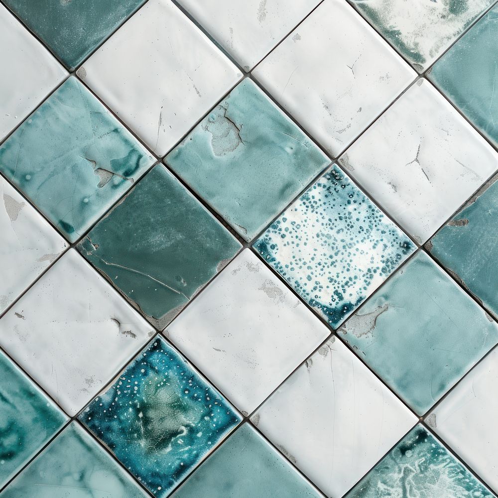 Tiles teal pattern backgrounds floor architecture.
