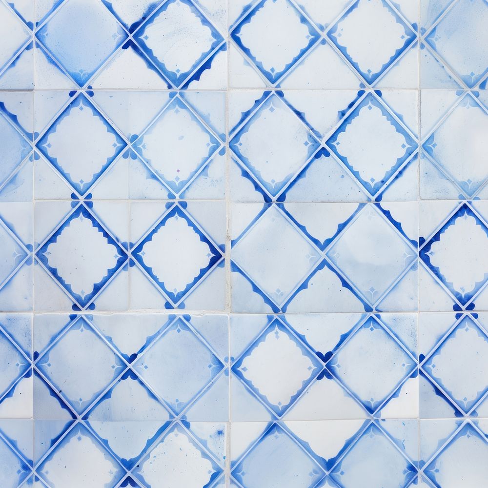 Tiles of blue pattern backgrounds repetition textured.